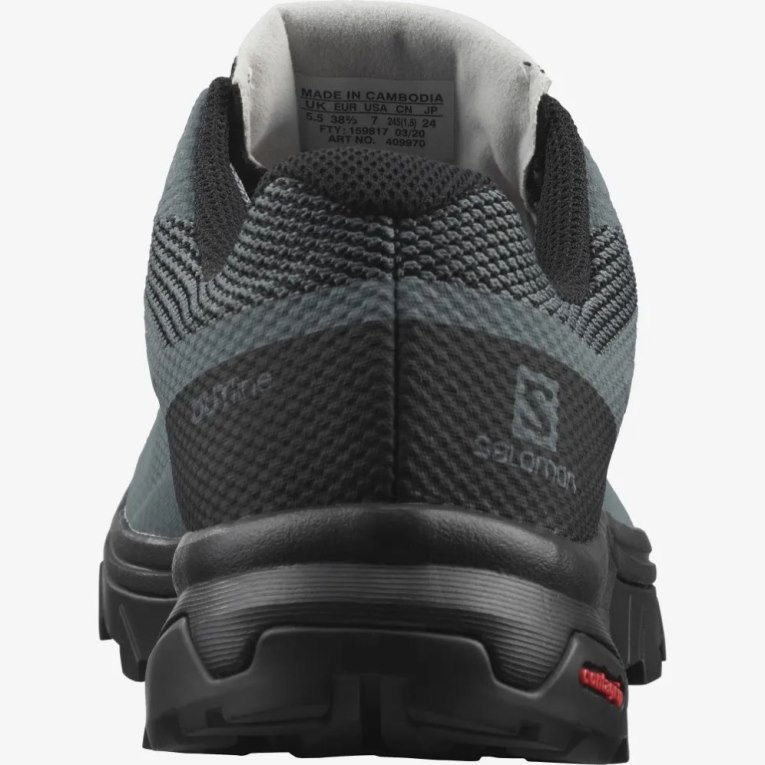 Tenis Senderismo Salomon Outline GTX Mujer Negros Grises Oscuro | MX UIME208
